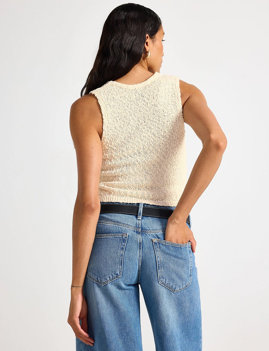 Lindex - Vest Lillie knitted - varrukateta topid - off white - 3
