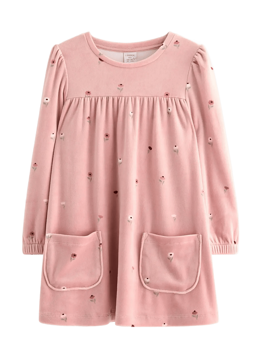 Lindex - Tunika i velour - bluser & tunikaer - dusty pink - 1