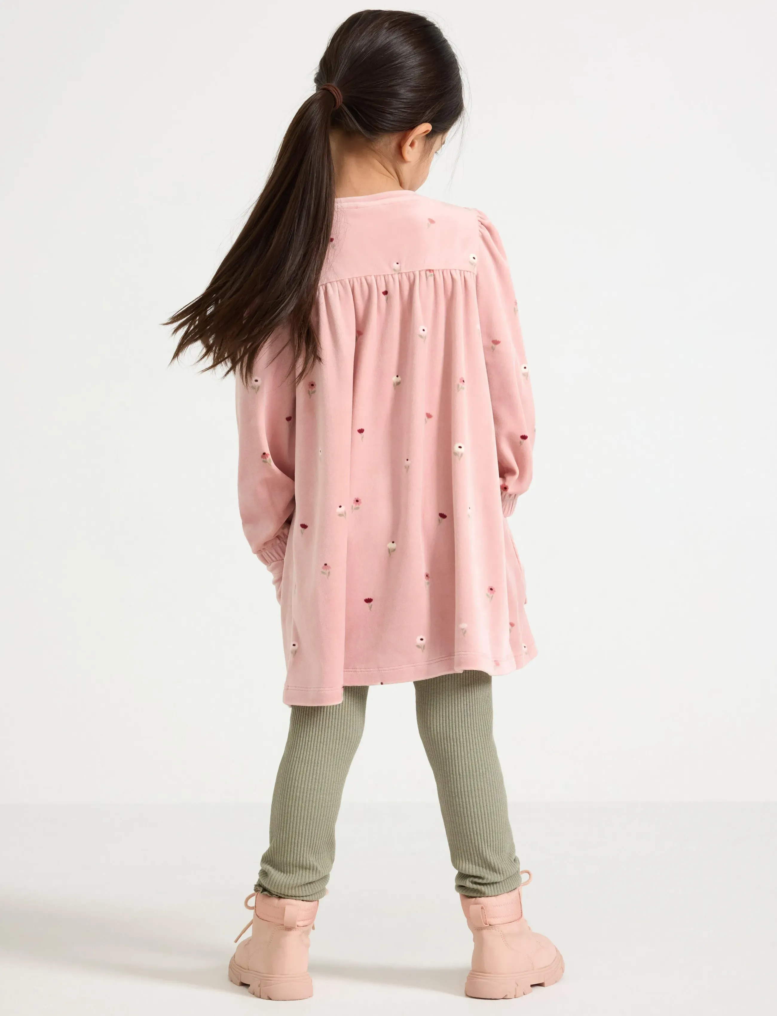 Lindex - Tunika i velour - blusen & tuniken - dusty pink - 3