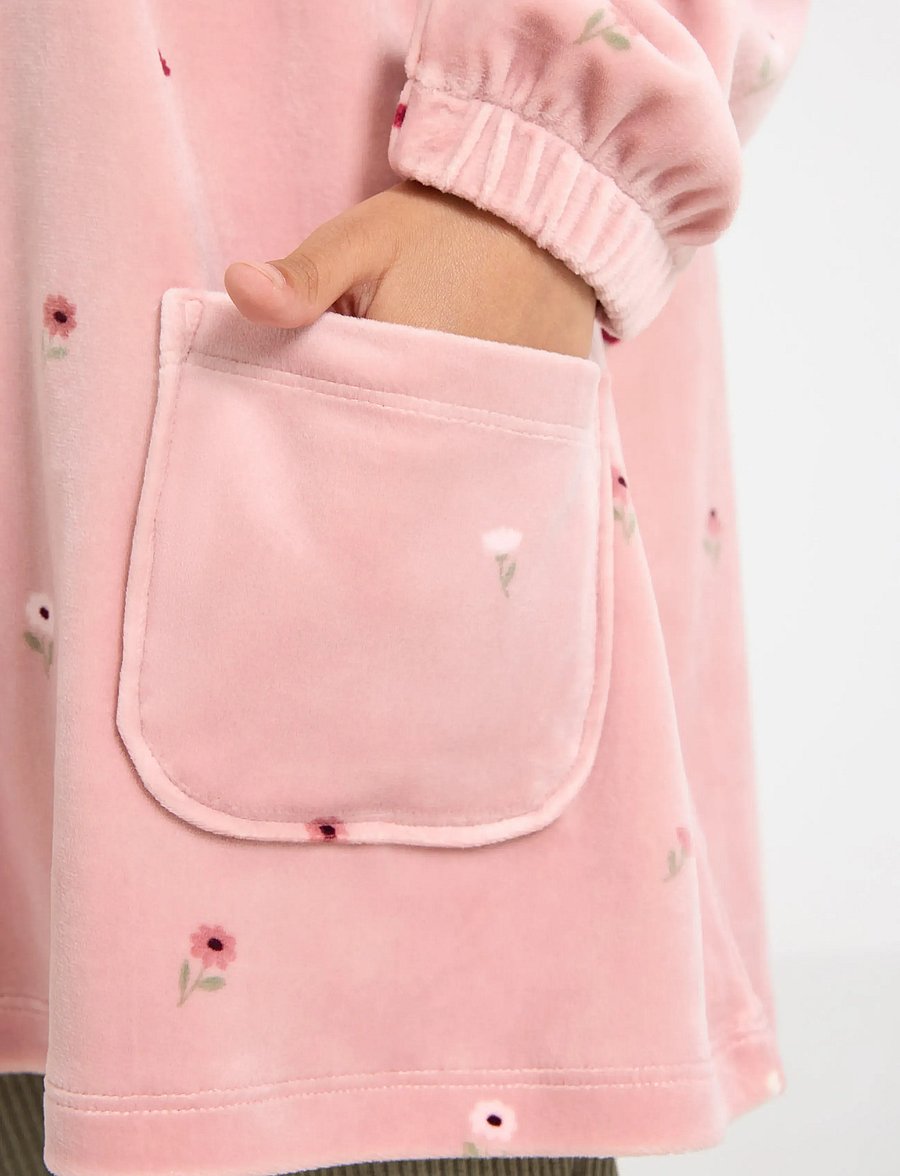 Lindex - Tunika i velour - bluser & tunikaer - dusty pink - 4
