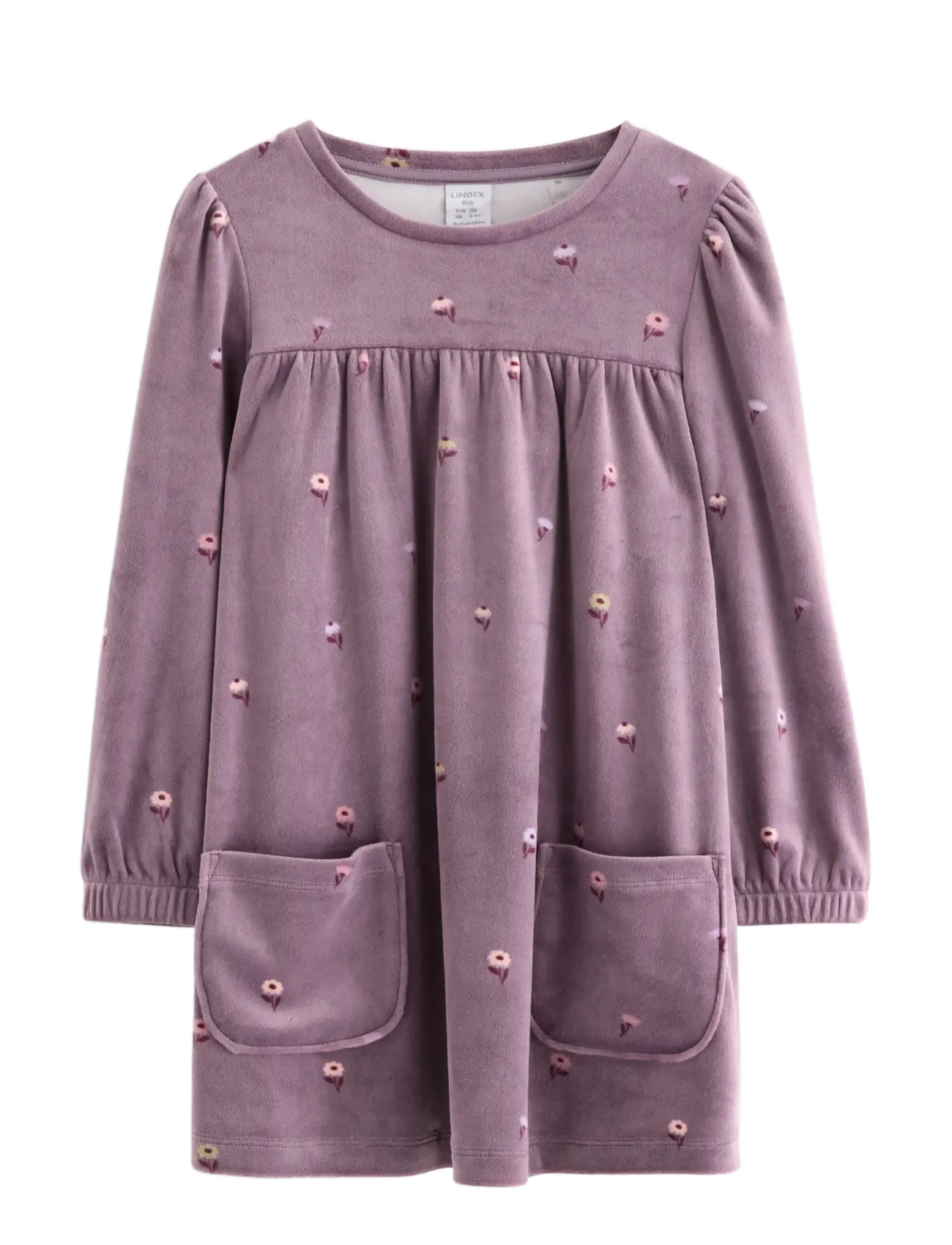 LINDEX Tunika I Velour Lila - 92 - Kinder