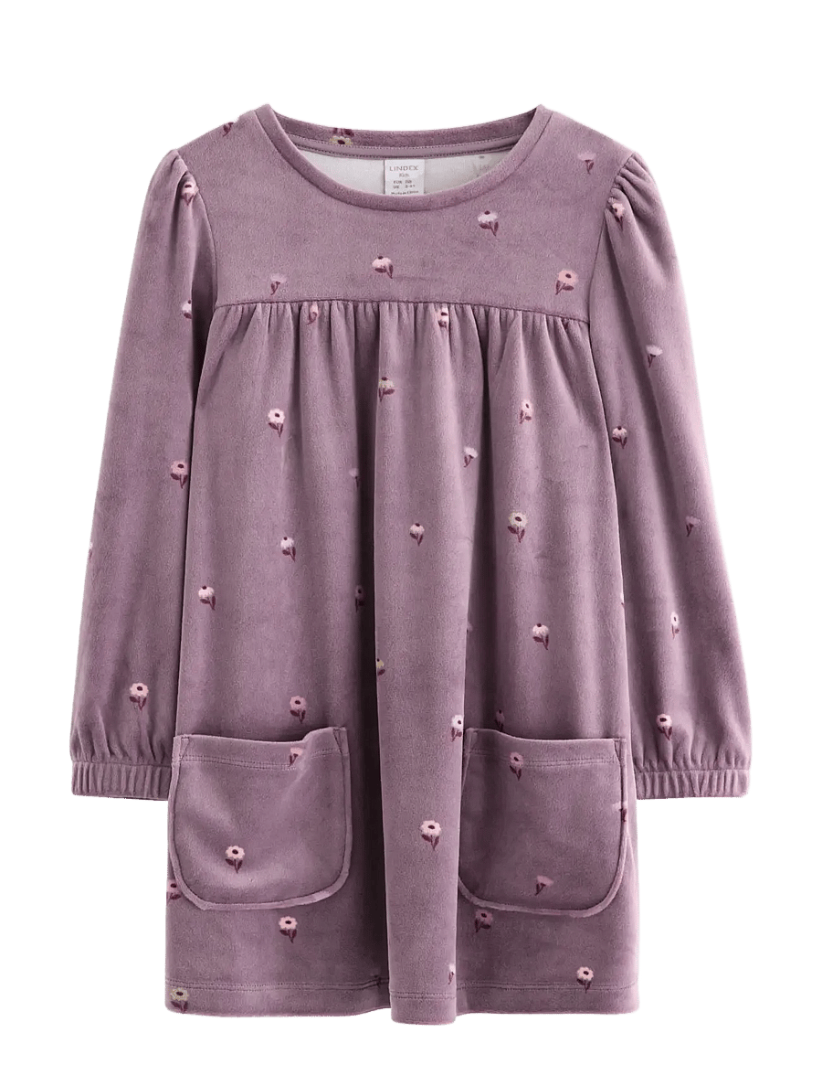 Lindex - Tunika i velour - blusen & tuniken - light dusty lilac - 1