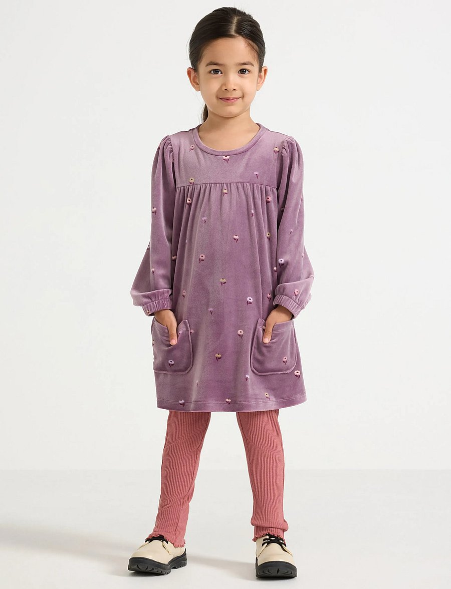 Lindex - Tunika i velour - blusen & tuniken - light dusty lilac - 0