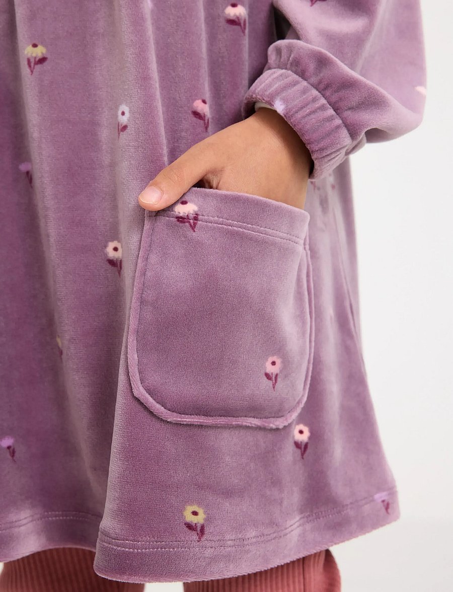 Lindex - Tunika i velour - blusen & tuniken - light dusty lilac - 4