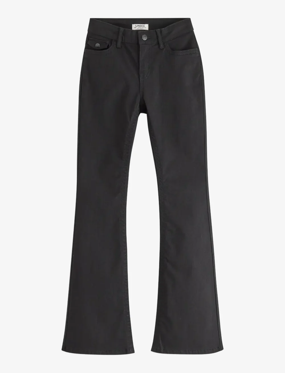 Lindex - trousers denim Freja black poc - alt laienevad teksad - black - 1