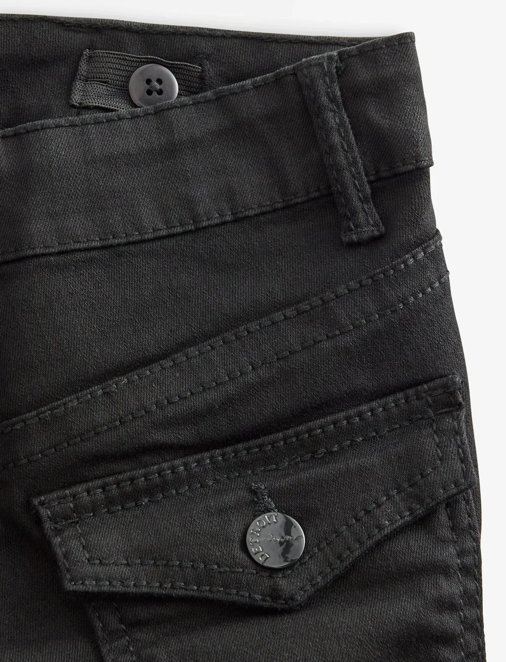 Lindex - trousers denim Freja black poc - alt laienevad teksad - black - 5