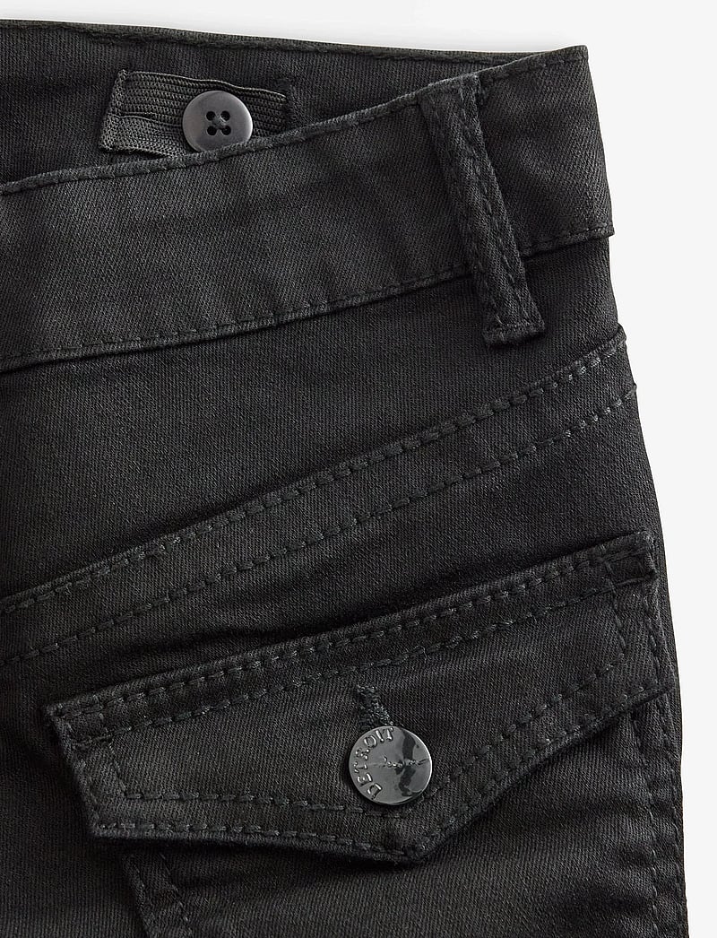 Lindex - trousers denim Freja black poc - bootcut jeans - black - 5