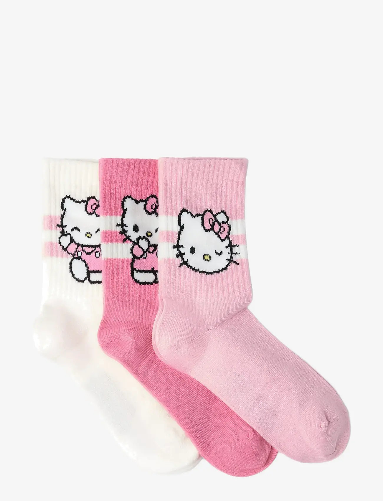 Lindex - 3-pack Hello Kitty socks - sokid - off white - 1