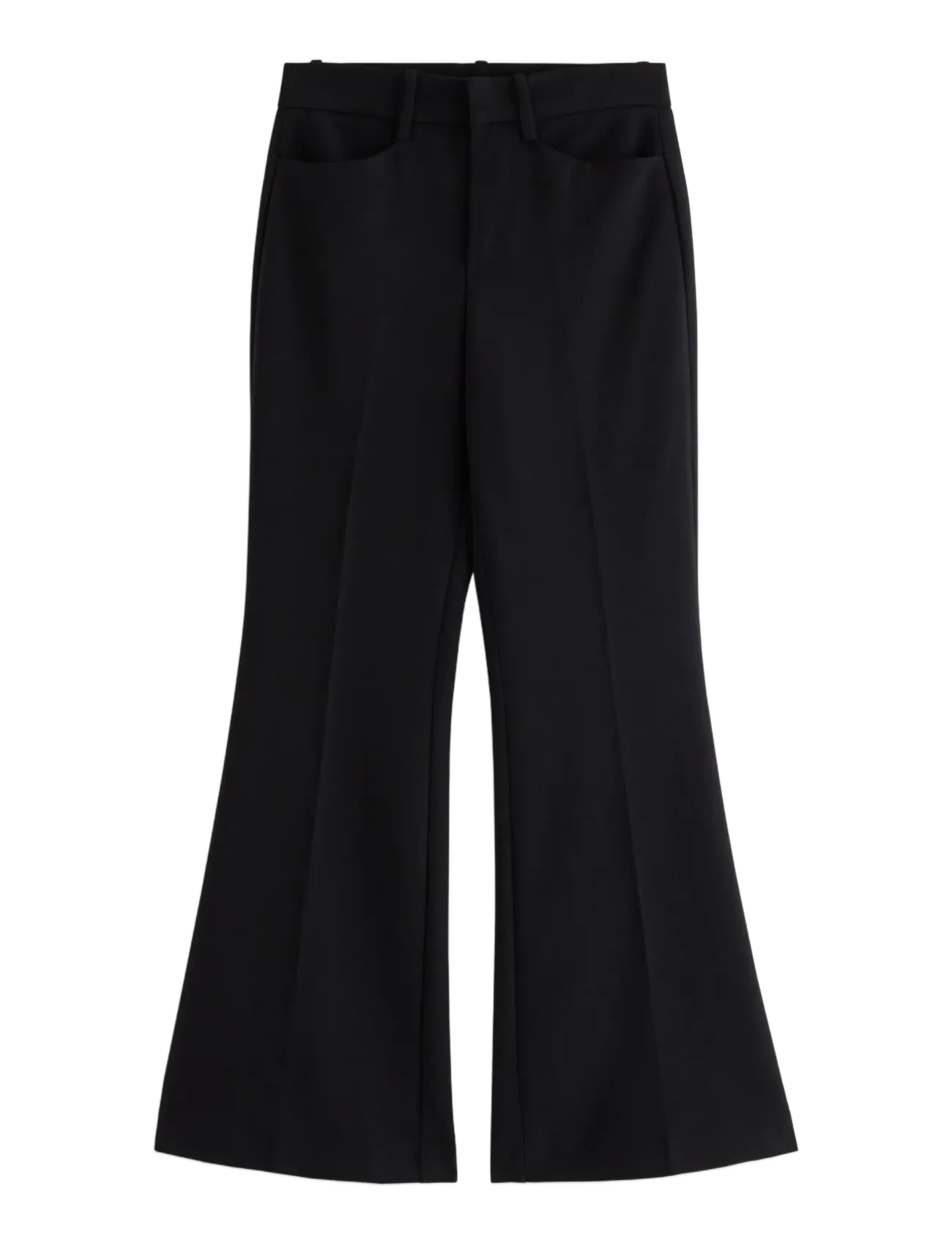 Lindex - Flared trousers - black - 1