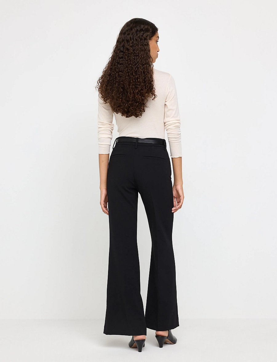 Lindex - Flared trousers - schlaghosen - black - 3