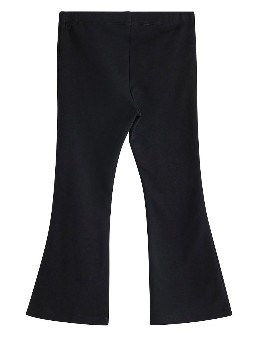 Lindex - Flared leggings with brushed inside - leggings - black - 2