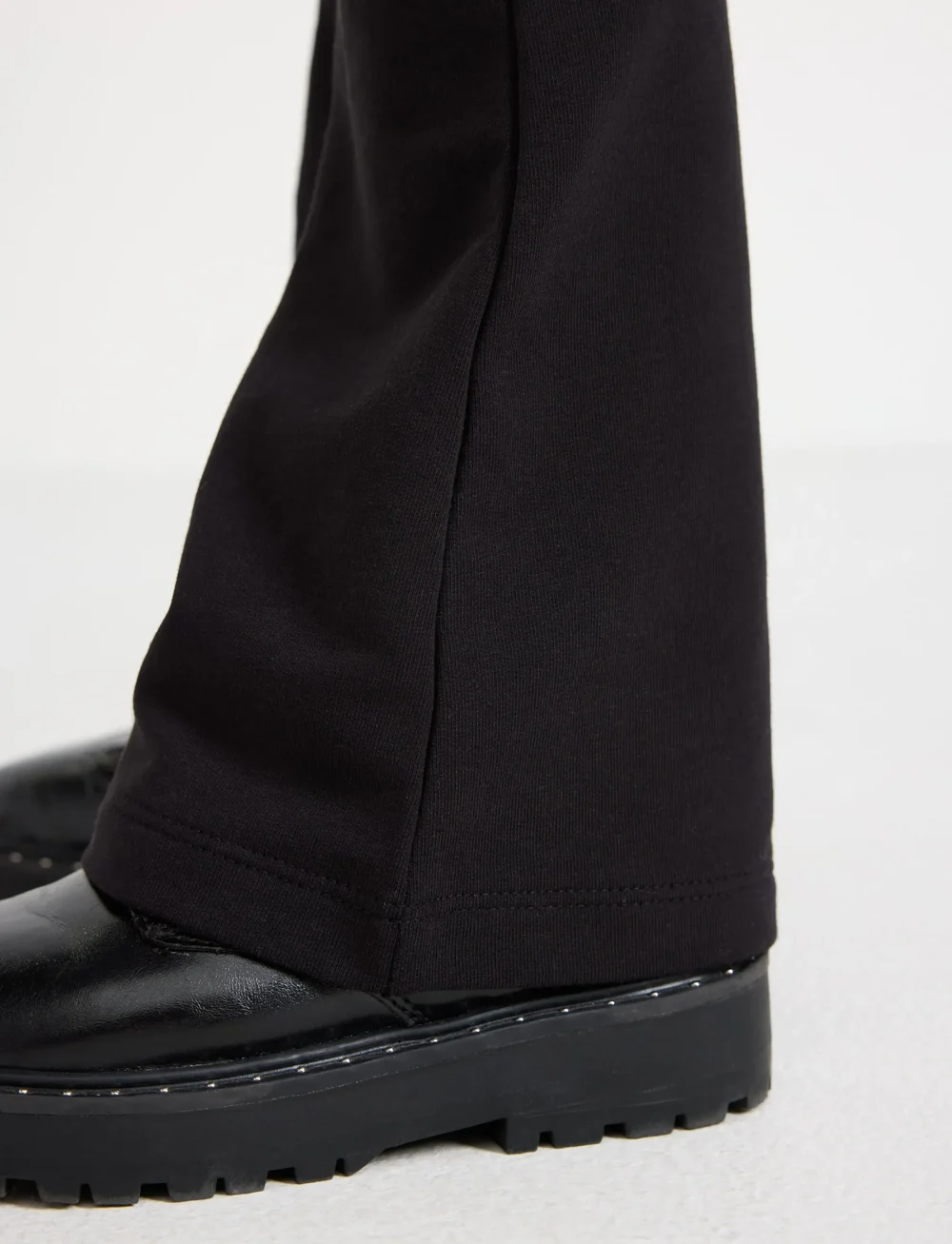 Lindex - Leggings flare brushed inside - retuusid - black - 4