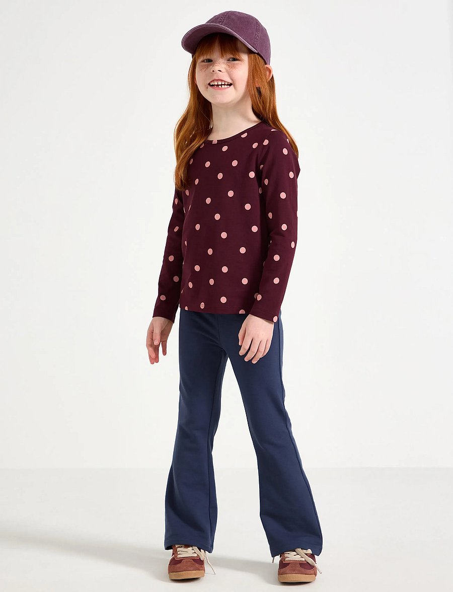 Lindex - Flared leggings with brushed inside - retuusid - dark blue - 0