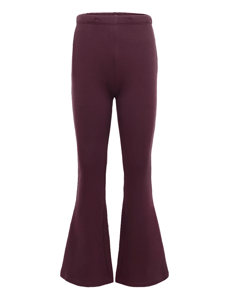 Lindex - Flared leggings with brushed inside - leggings - dark lilac - 1