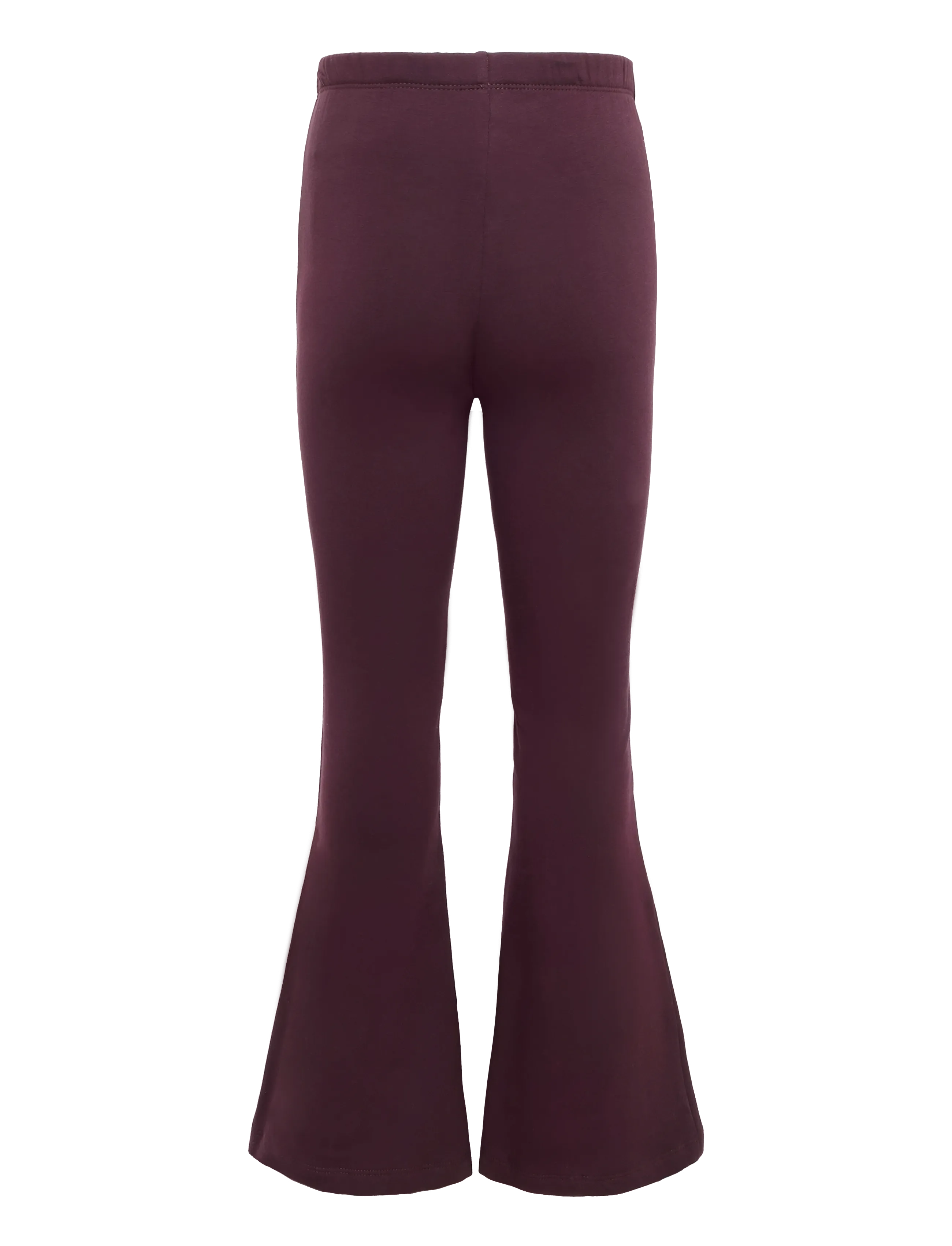 Lindex - Flared leggings with brushed inside - leggings - dark lilac - 1