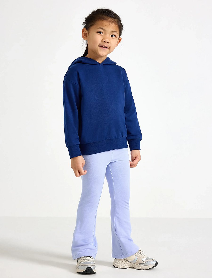Lindex - Flared leggings with brushed inside - leginsy - light blue - 0