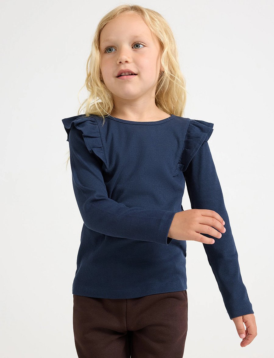 Lindex - Long-sleeved top - langärmelig - dark blue - 0