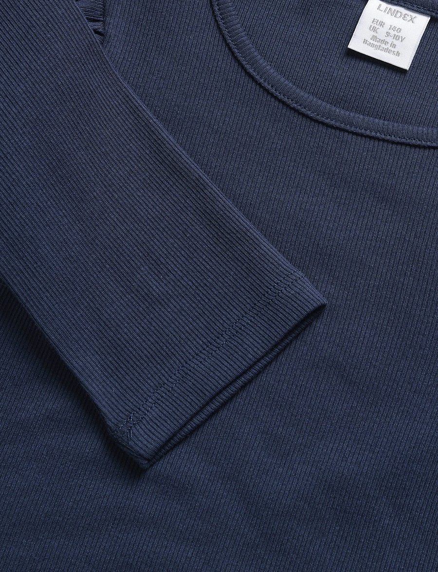 Lindex - Long-sleeved top - langärmelig - dark blue - 2