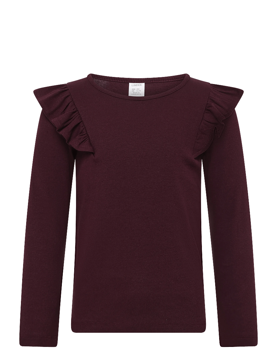 Lindex - Long-sleeved top - langärmelig - dark lilac - 0