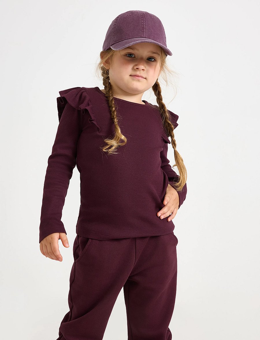 Lindex - Long-sleeved top - langärmelig - dark lilac - 0