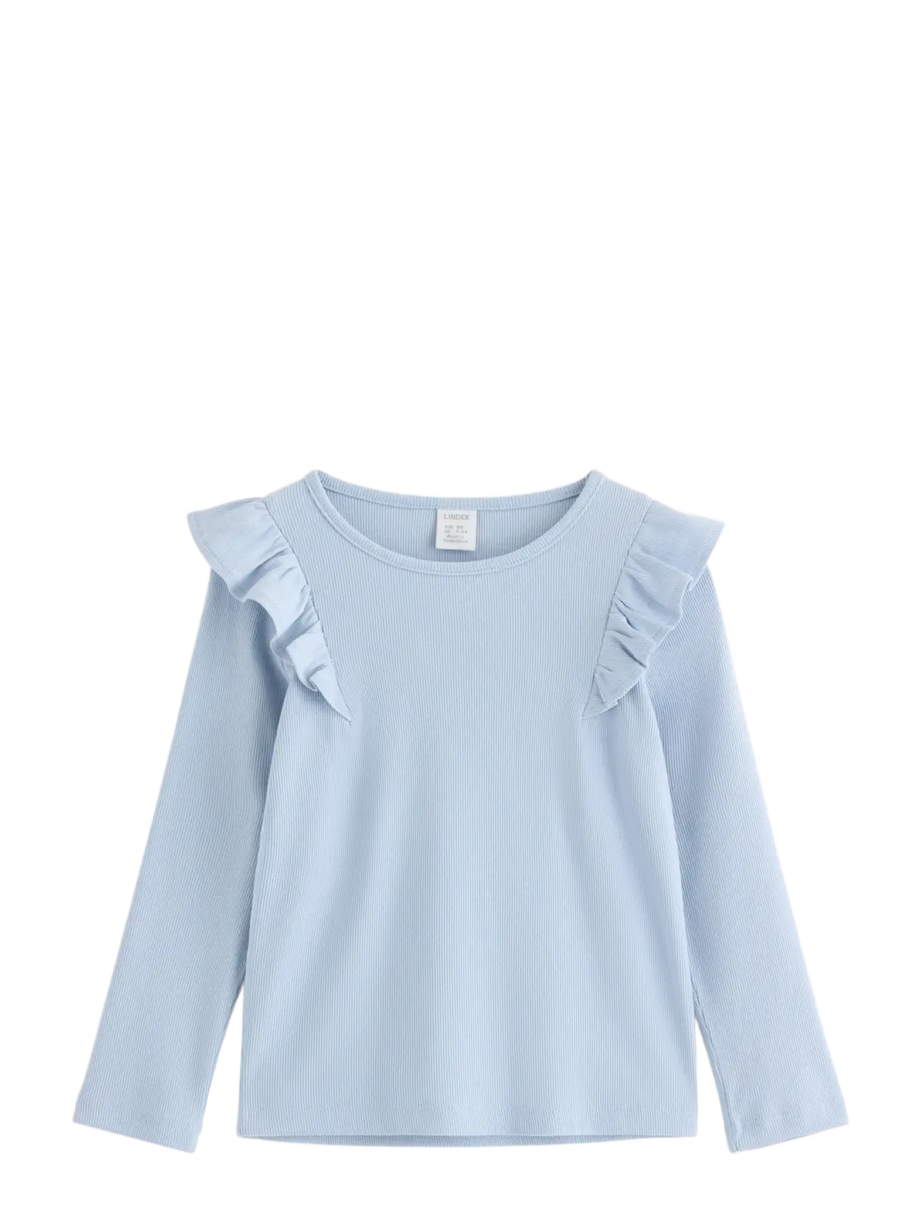 Lindex Long-Sleeved Top, 128, Blue, T-Shirts > Langærmede T-shirts, Børn