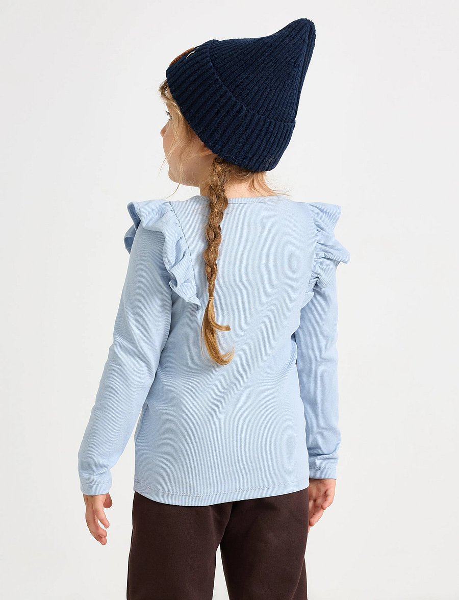 Lindex - Long-sleeved top - langärmelig - light blue - 3