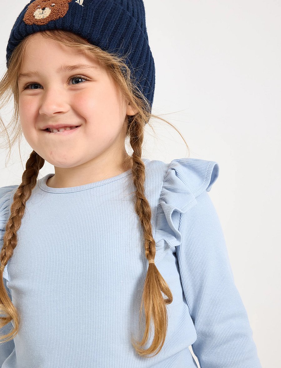 Lindex - Long-sleeved top - langärmelig - light blue - 4