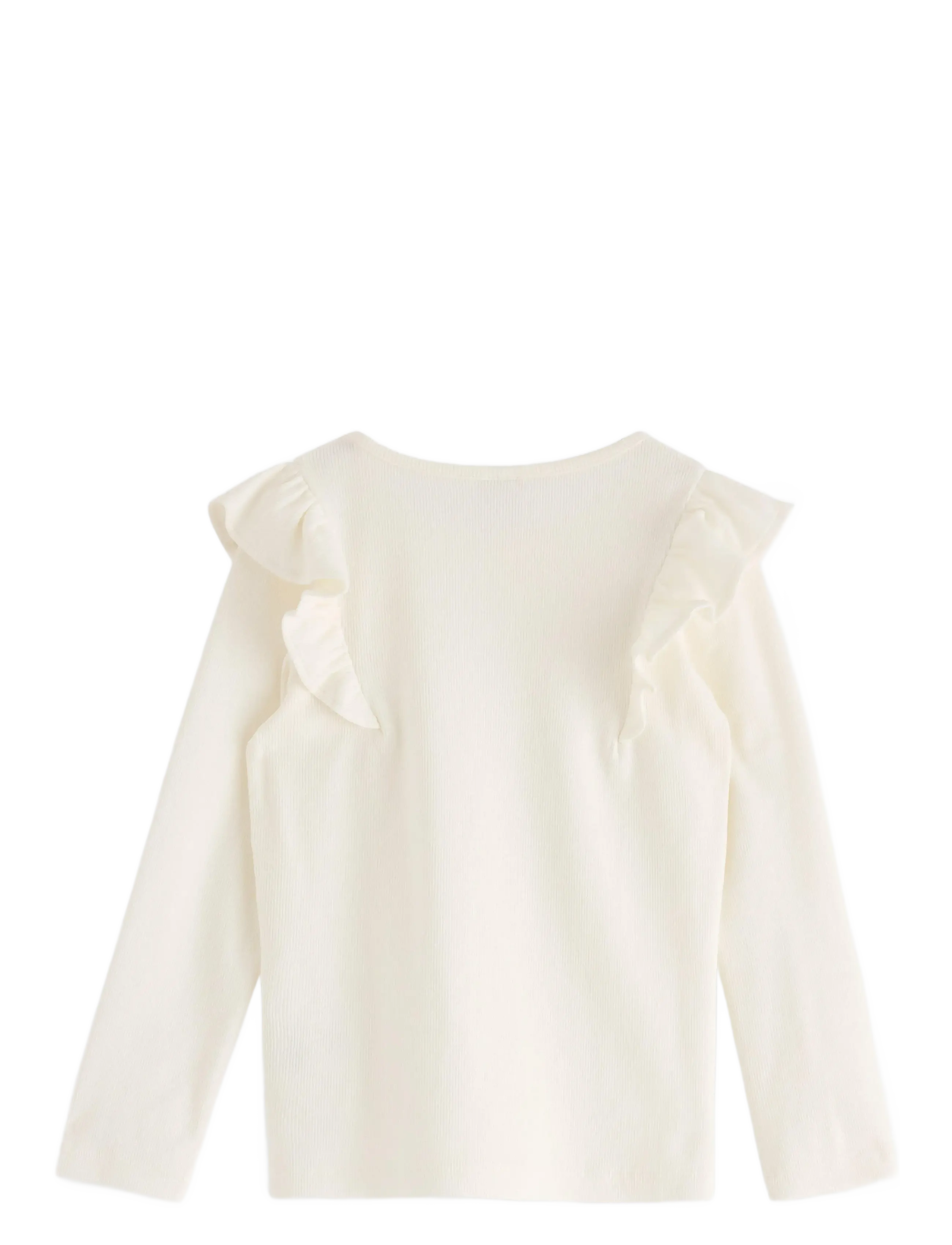 Lindex - Long-sleeved top - långärmade t-shirts - light dusty white - 2