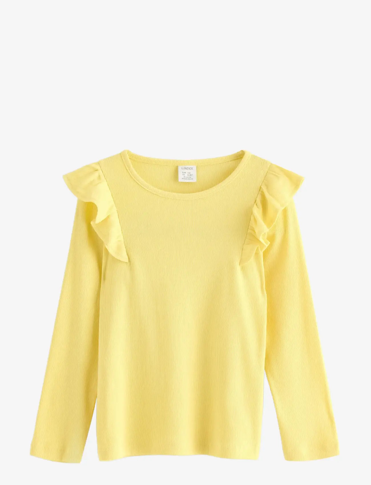 Lindex - Long-sleeved top - långärmade t-shirts - light yellow - 1