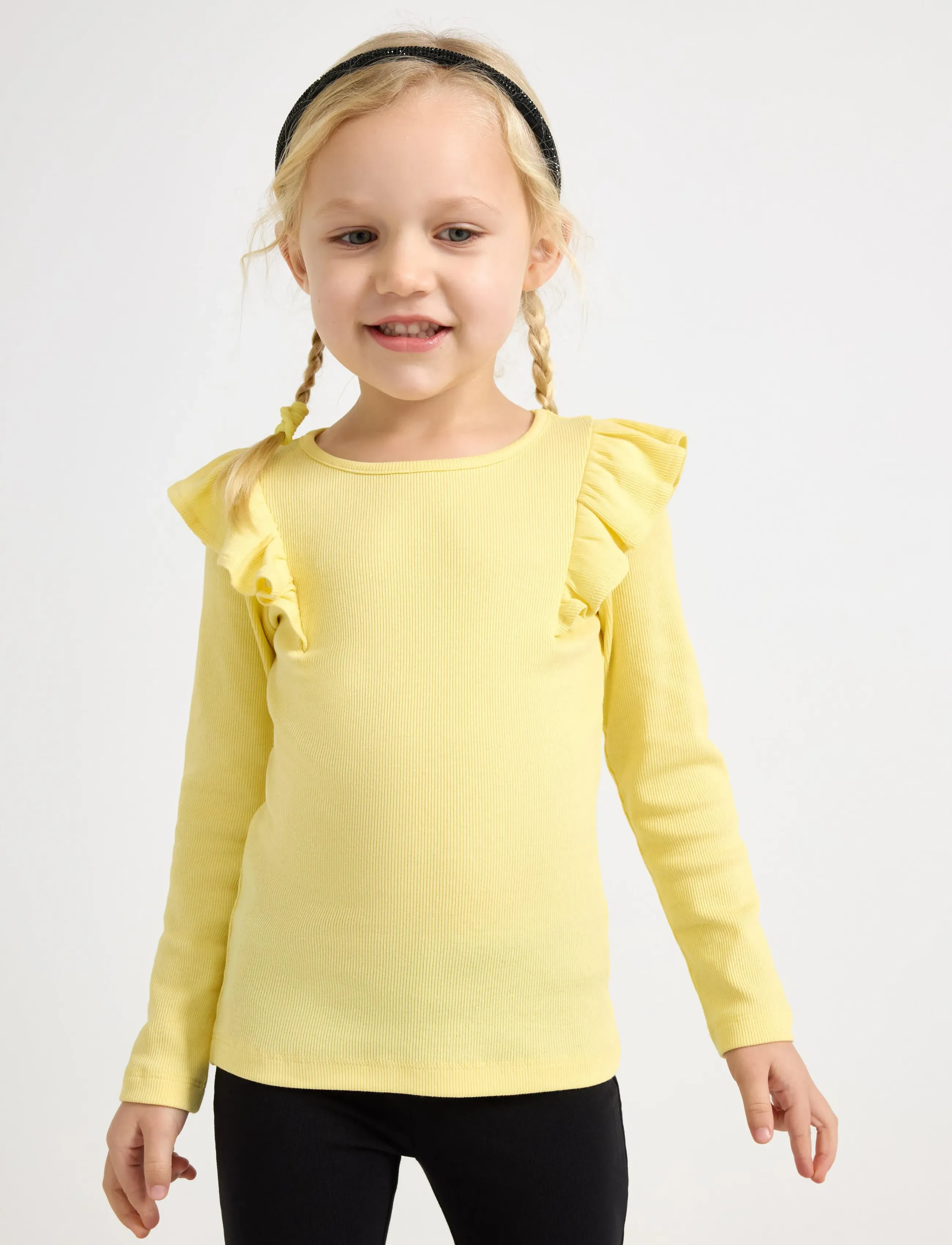 Lindex Long-sleeved top - Oberteile & T-Shirts - LIGHT YELLOW / yellow