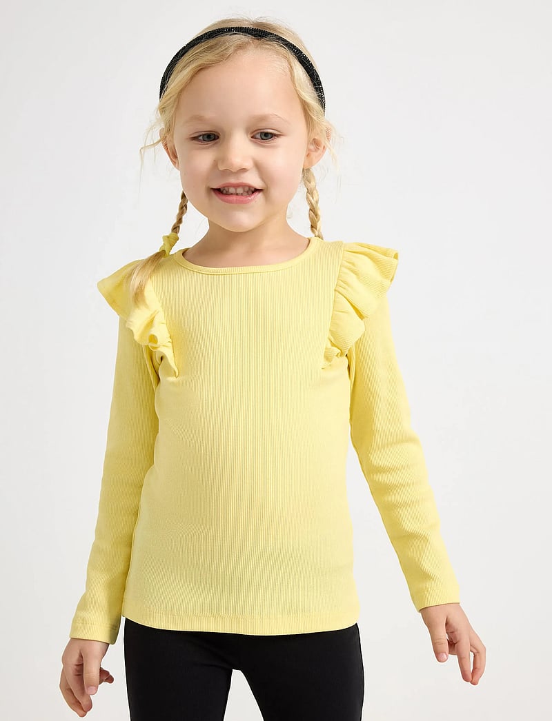 Lindex - Long-sleeved top - light yellow - 0