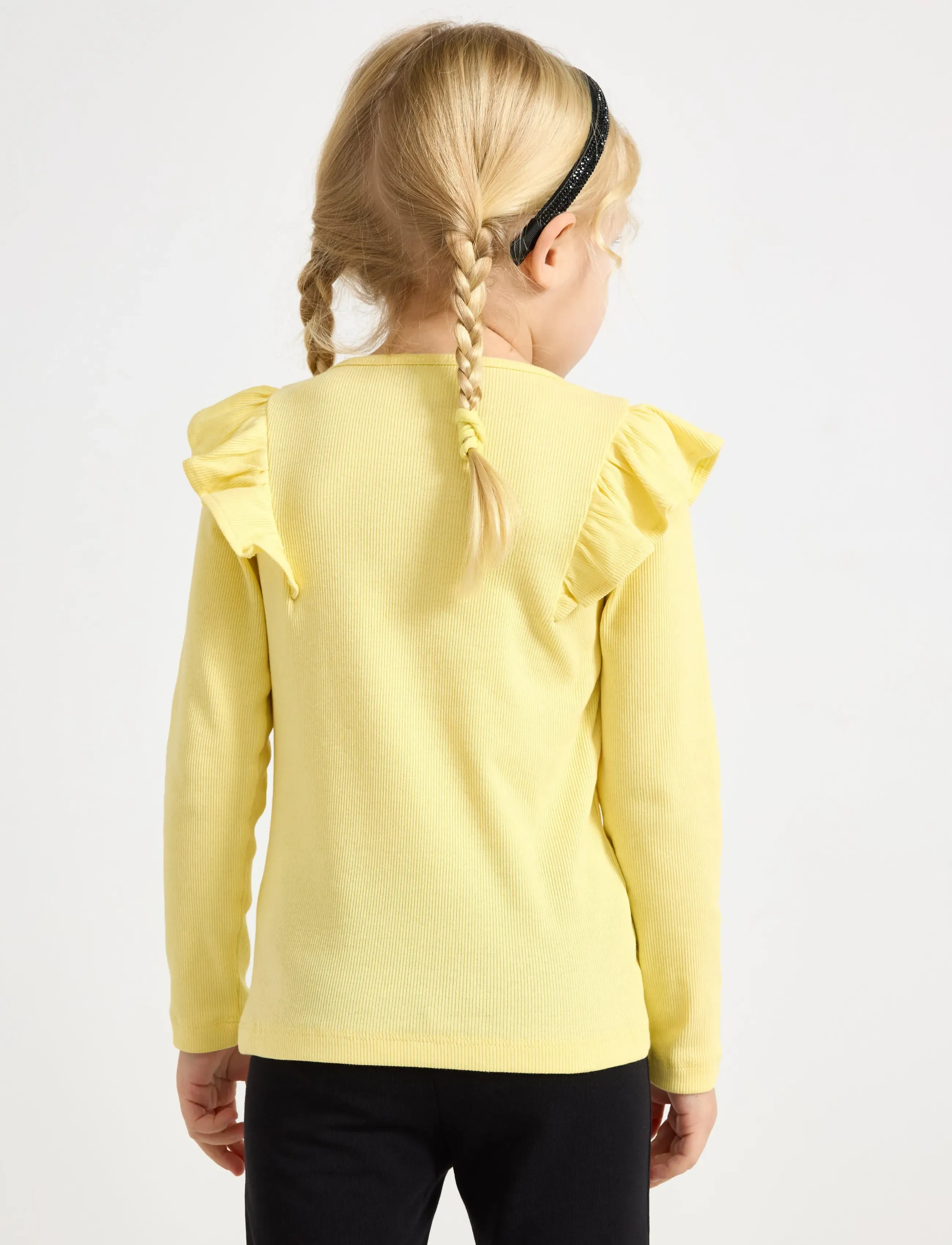 Lindex - Long-sleeved top - langärmelig - light yellow - 3
