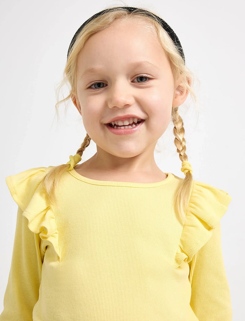 Lindex - Long-sleeved top - light yellow - 4