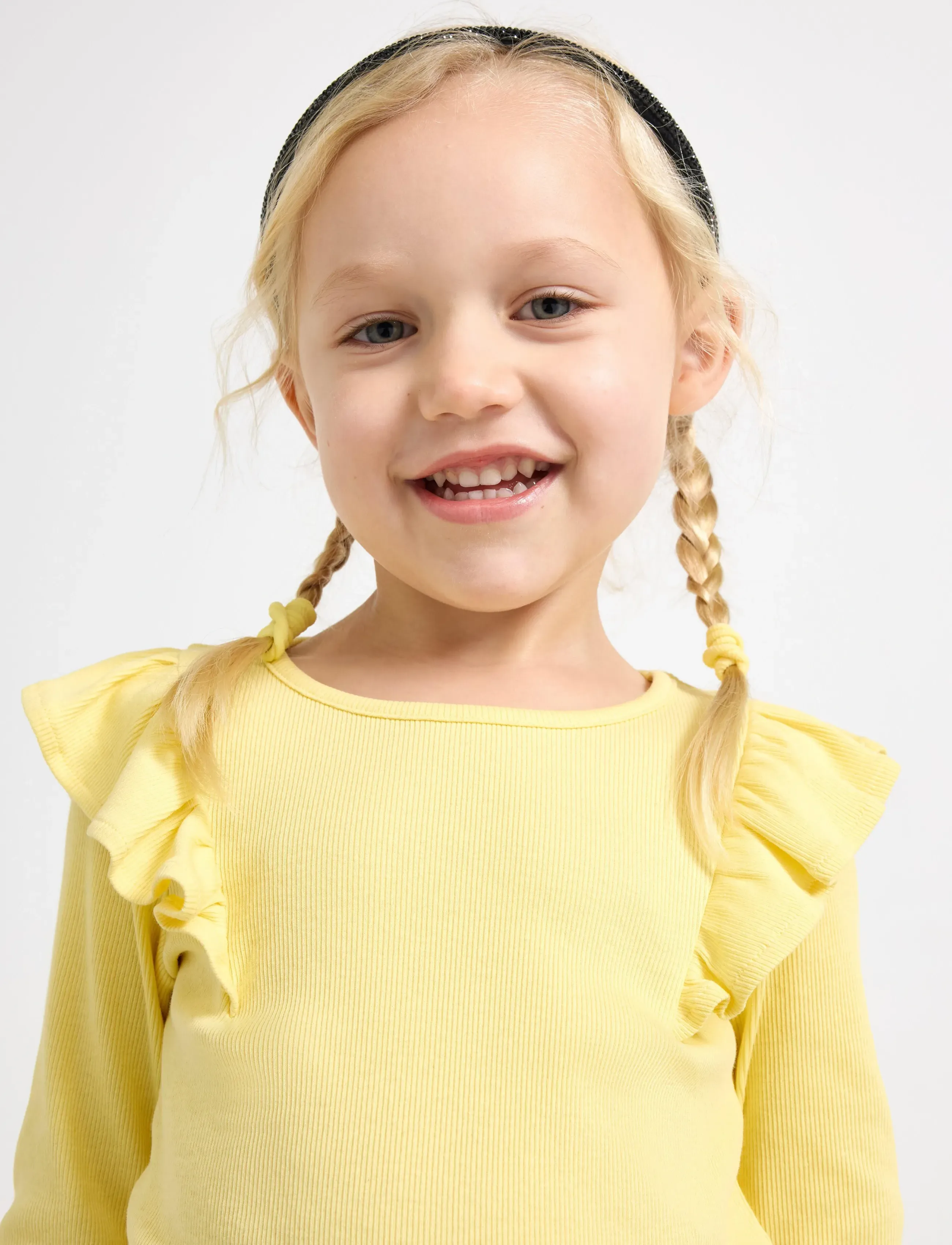 Lindex - Long-sleeved top - light yellow - 4