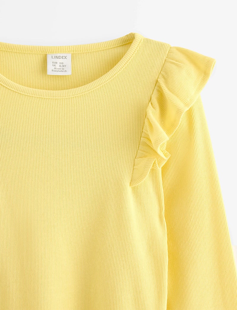 Lindex - Long-sleeved top - light yellow - 5