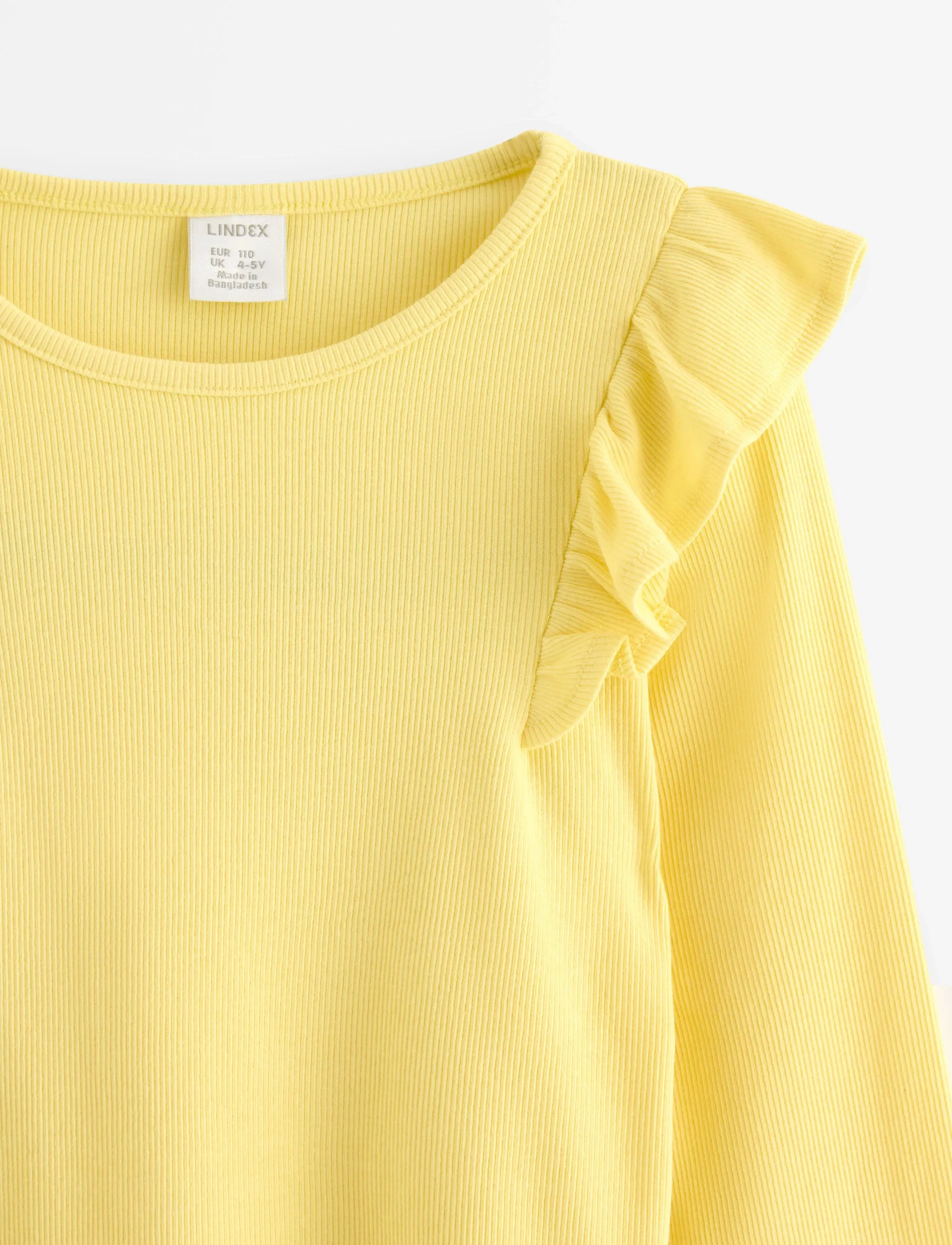 Lindex - Long-sleeved top - langärmelig - light yellow - 5