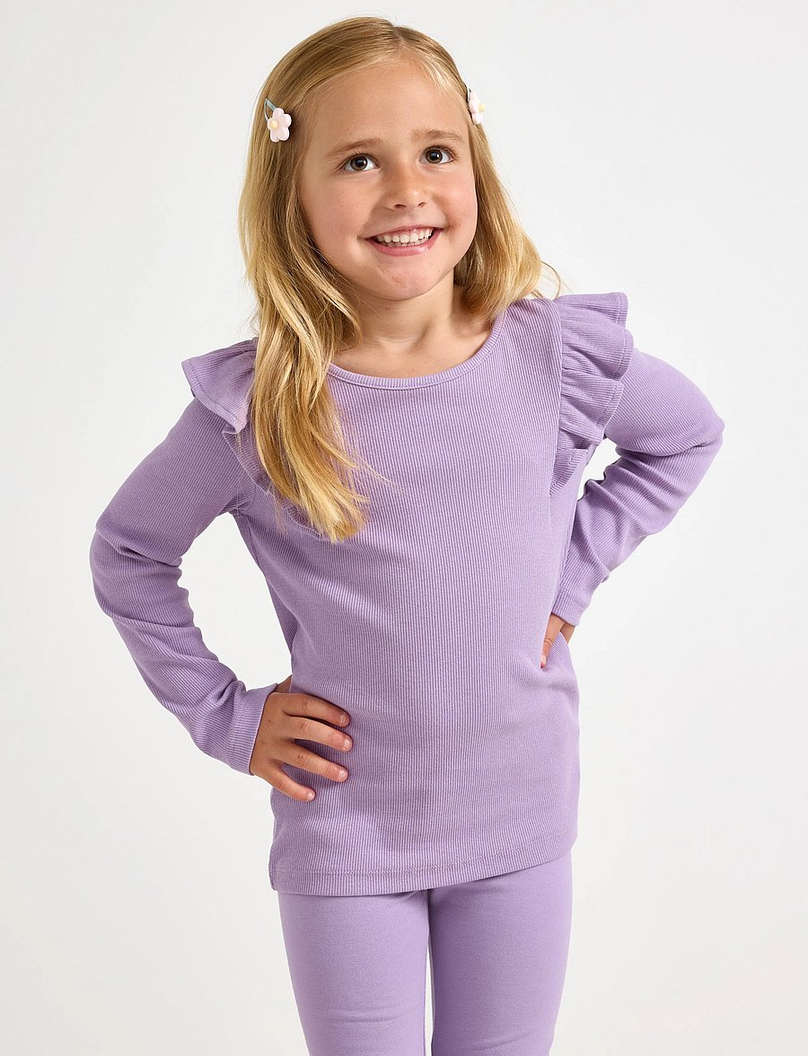 Lindex - Long-sleeved top - langärmelig - lilac - 0