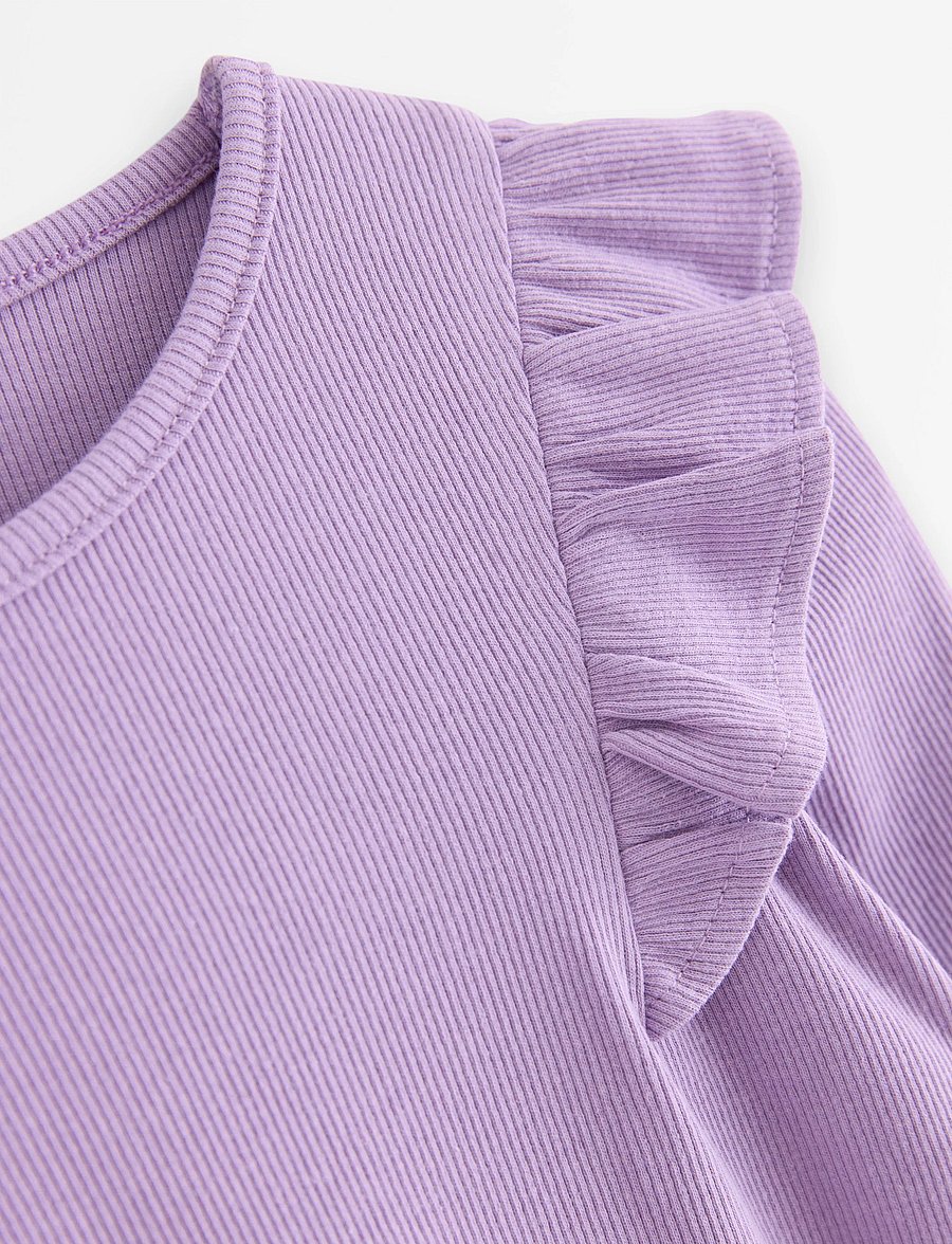 Lindex - Long-sleeved top - langærmede t-shirts - lilac - 5