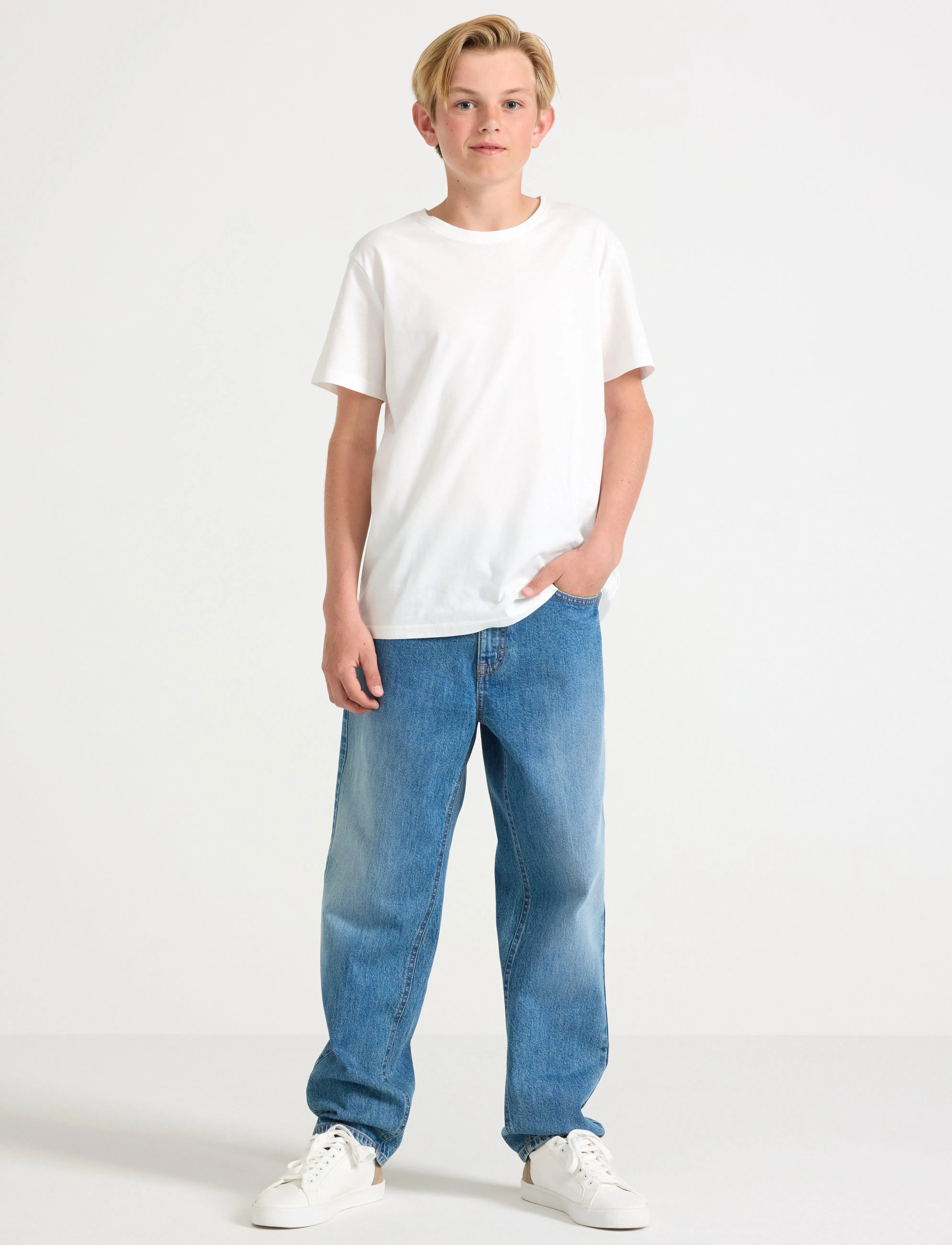 Lindex WILMER Regular wide jeans - Underdele - DENIM / blue
