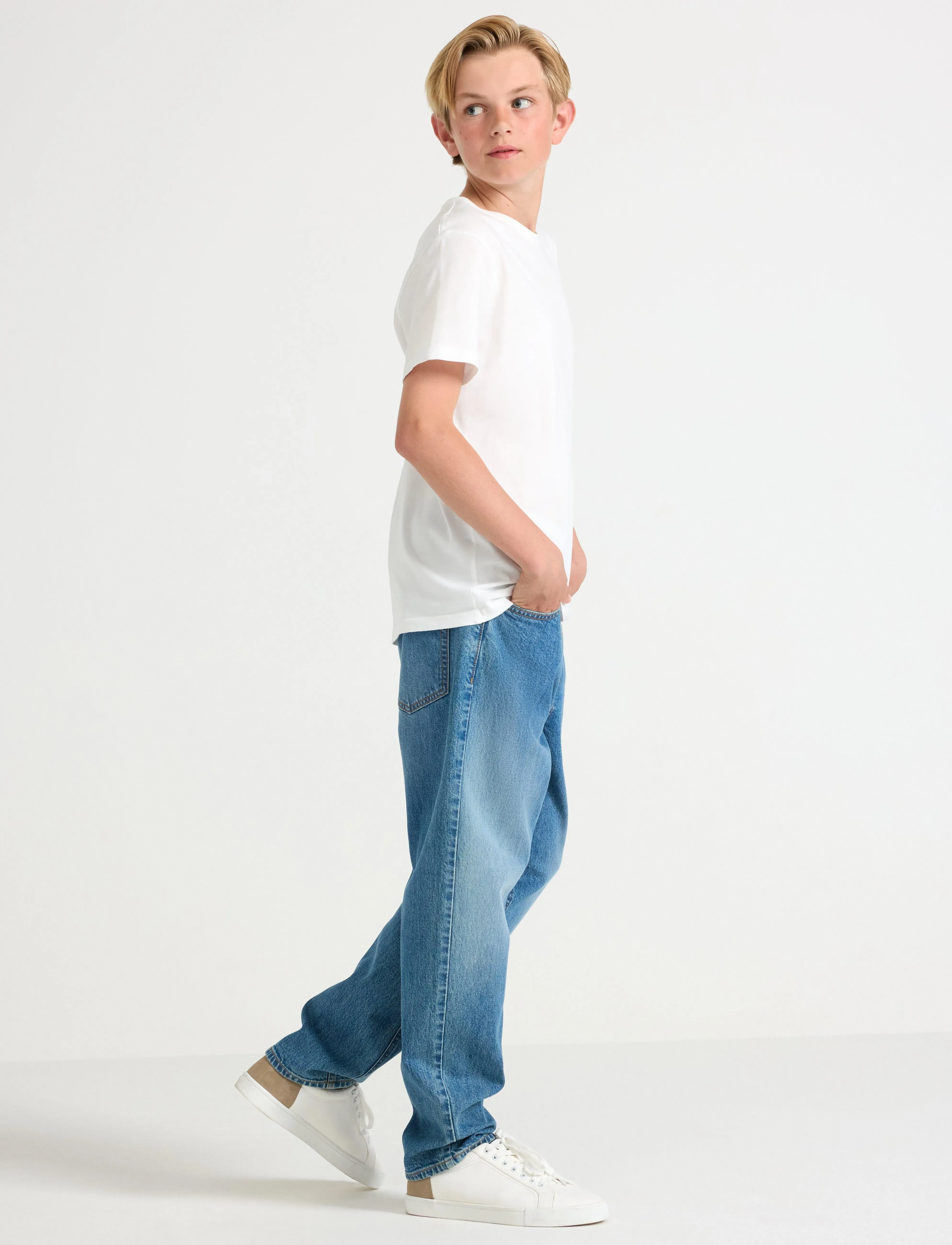 Lindex - WILMER Regular wide jeans - tapered jeans - denim - 3