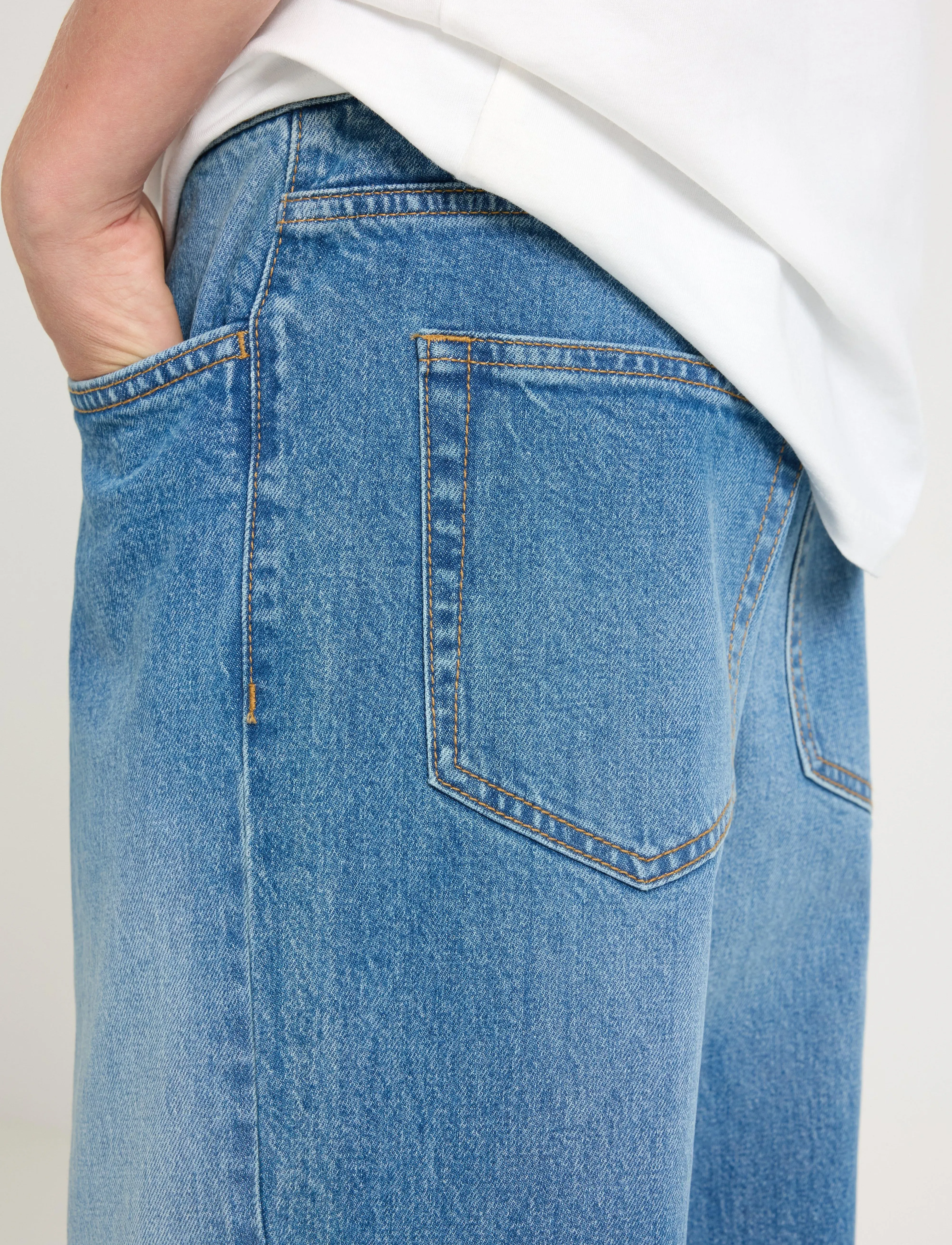 Lindex - WILMER Regular wide jeans - tapered jeans - denim - 4