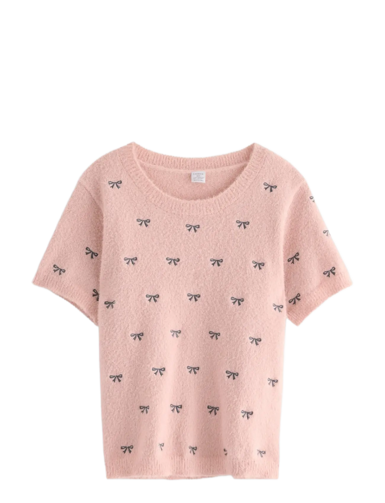 Lindex T shirt knitted featheryarn - Overdele - LIGHT DUSTY PINK / pink/rose