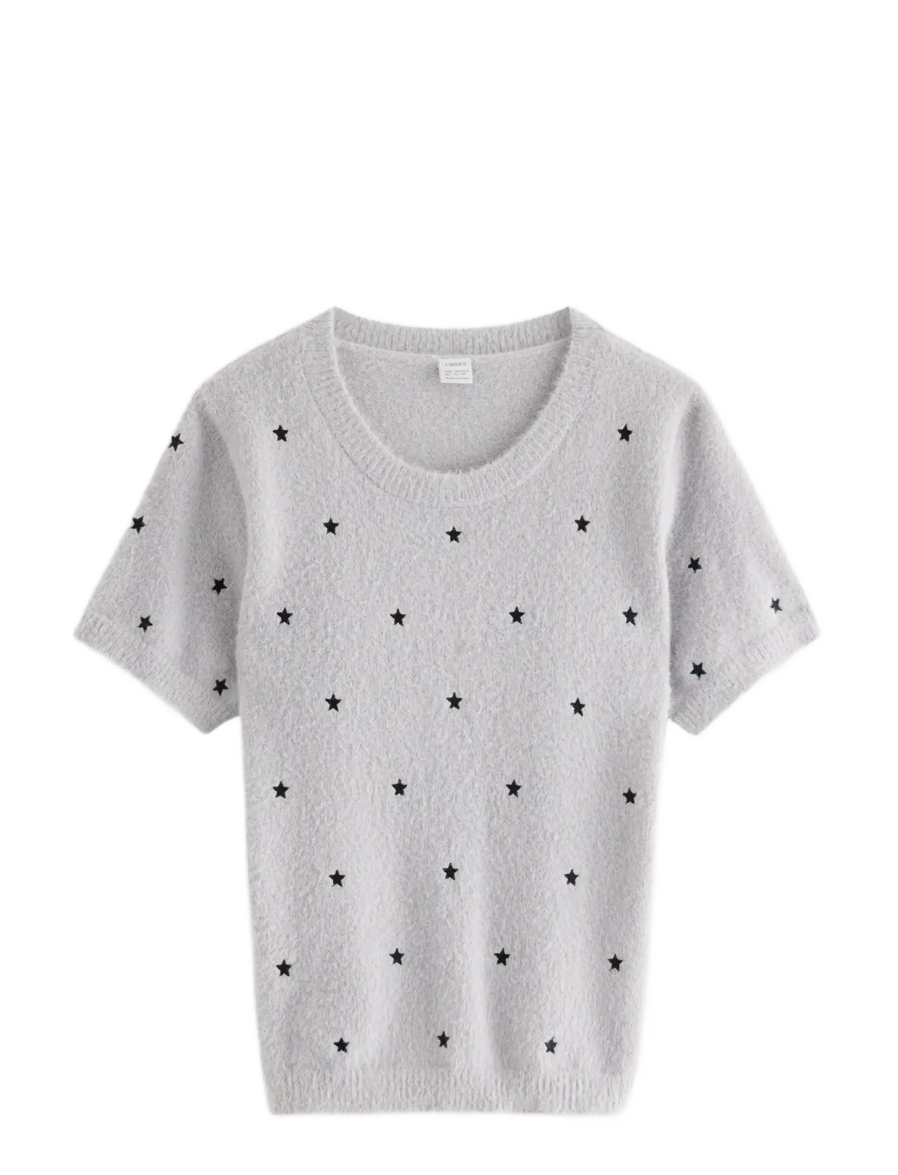 LINDEX T Shirt Strick Featheryarn Grau - 128 - Kinder