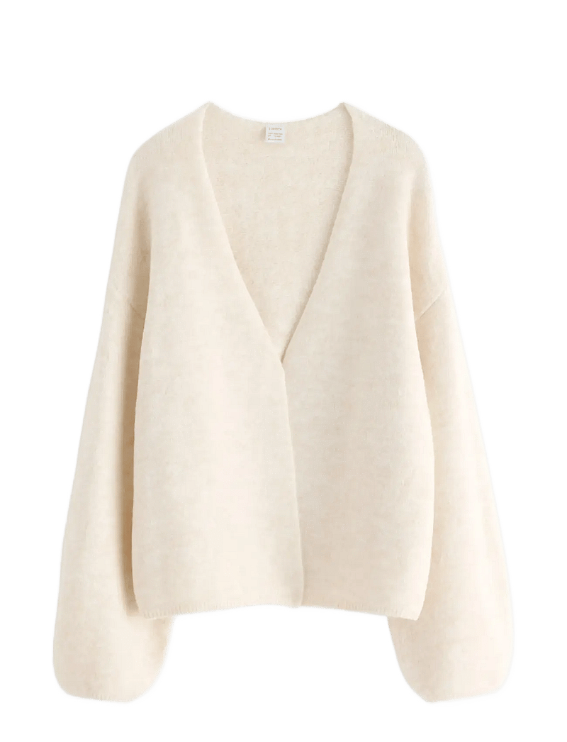 Lindex - Cardigan knitted - kudumid - light beige melange - 1