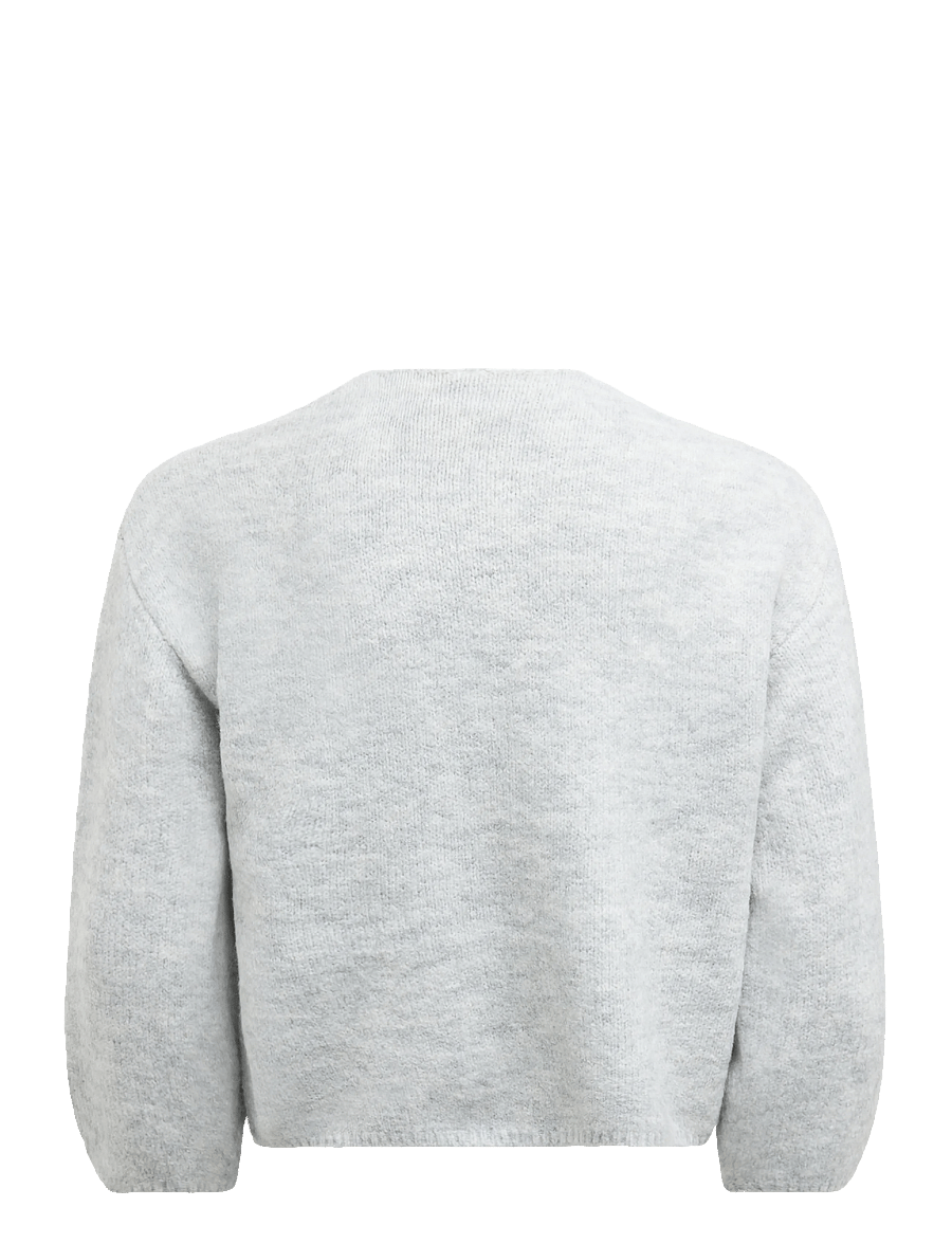 Lindex - Knitted cardigan - koftor - light grey melange - 1