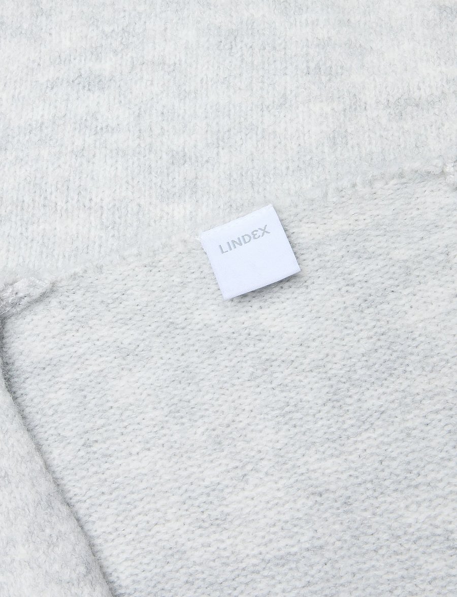Lindex - Knitted cardigan - koftor - light grey melange - 2