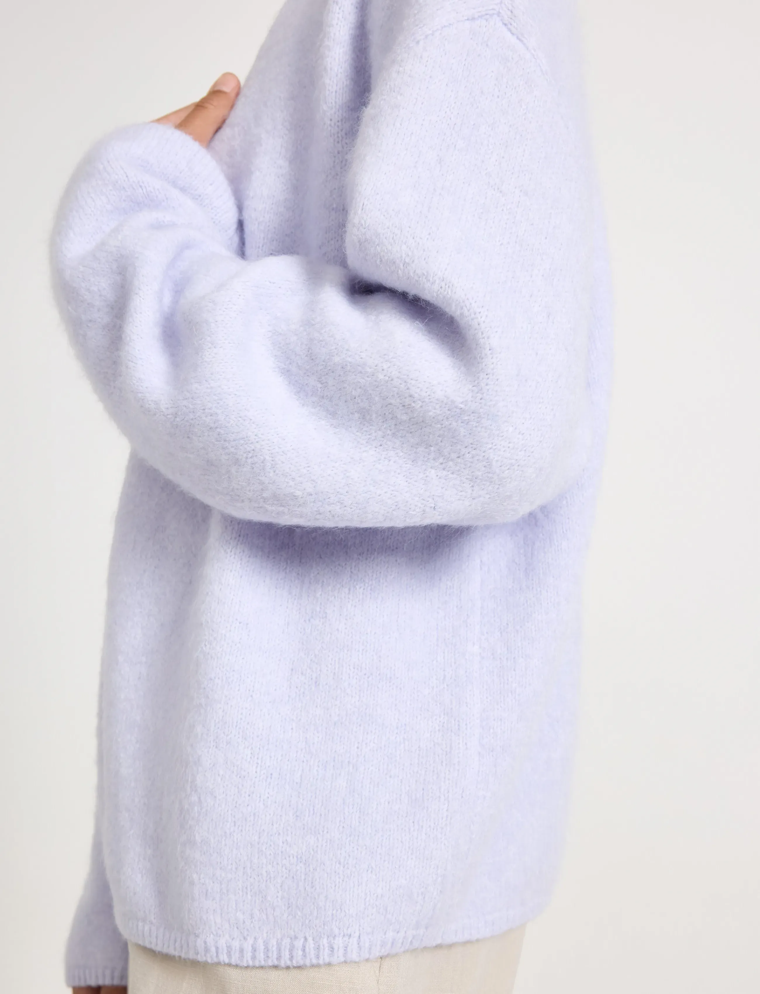 Lindex - Knitted cardigan - cardigans - light lilac - 4
