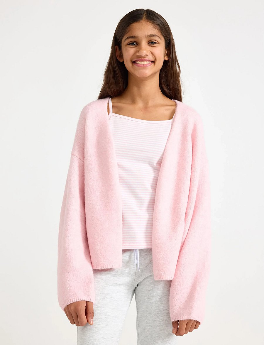 Lindex - Knitted cardigan - cardigans - light pink - 0