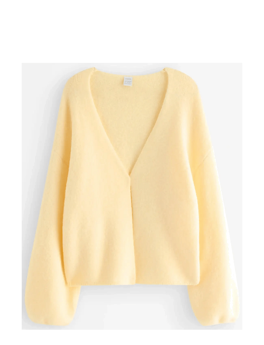 Lindex - Knitted cardigan - koftor - light yellow - 1
