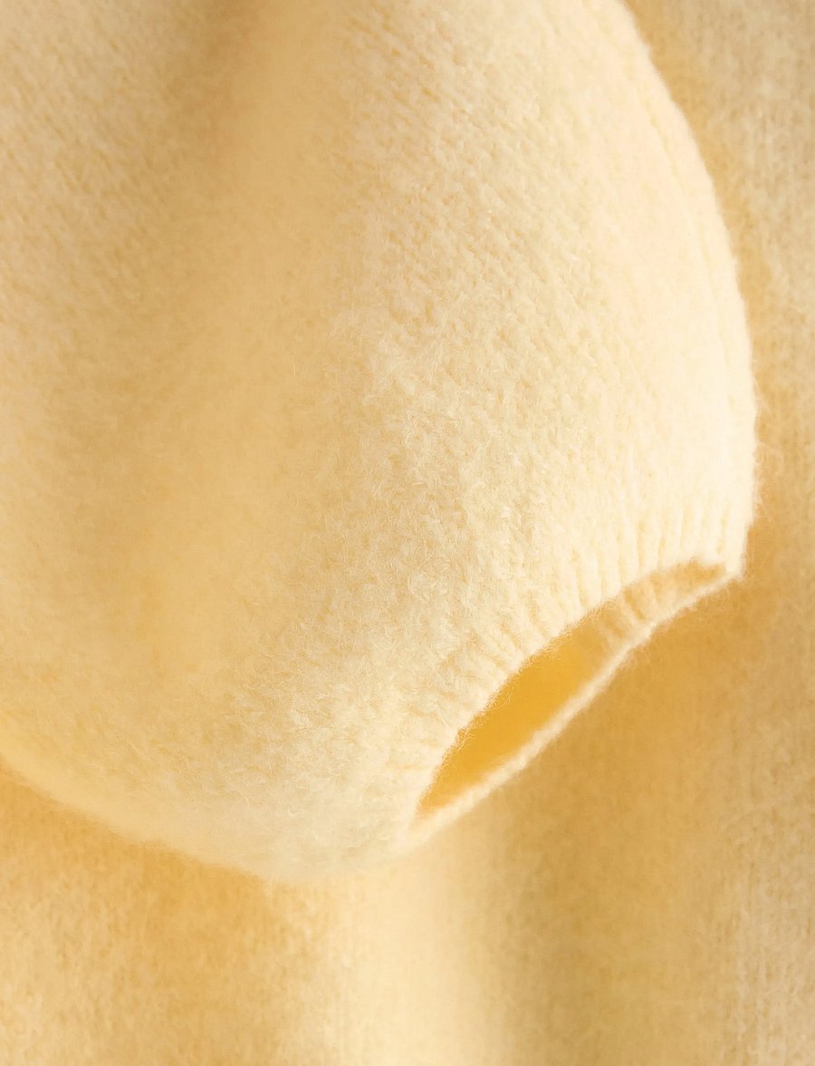 Lindex - Knitted cardigan - koftor - light yellow - 4